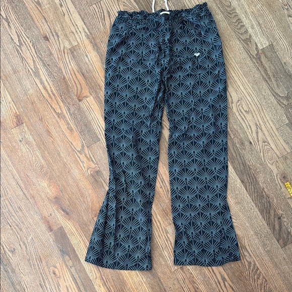 Roxy Beachy Drawstring Pants in Black and White Sz L - Picture 13 of 13